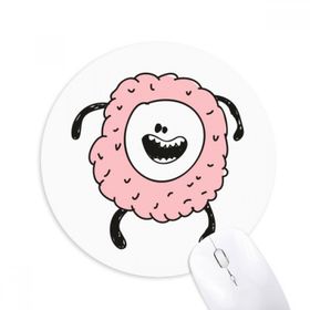 Dıythinker Evren Uzaylı Pembe Cyclops Baskılı Yuvarlak Kaymaz Kauçuk Mouse Pad