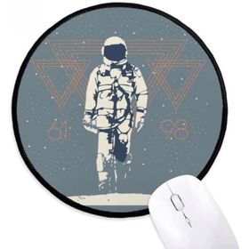 Dıythinker Evren ve Alien Spaceman Yuvarlak Kaymaz Mouse Pad