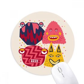 Dıythinker Evren ve Uzaylı Canavar Parti Baskılı Yuvarlak Kaymaz Kauçuk Mouse Pad