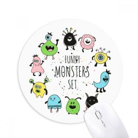 Dıythinker Evren ve Uzaylı Canavar Seti Baskılı Yuvarlak Kaymaz Kauçuk Mouse Pad