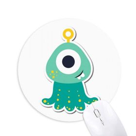 Dıythinker Evren ve Uzaylı Cyclops Canavar Baskılı Yuvarlak Kaymaz Kauçuk Mouse Pad