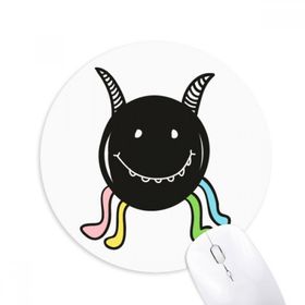 Dıythinker Evren ve Uzaylı Gülümseyen Canavar Baskılı Yuvarlak Kaymaz Kauçuk Mouse Pad