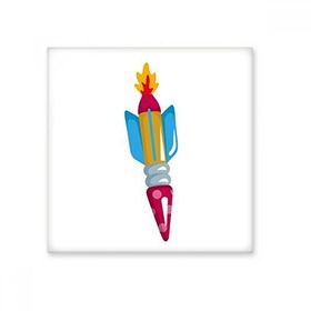 Dıythinker Evren ve Uzaylı Roket Seramik 10x10 cm Seramik Karo