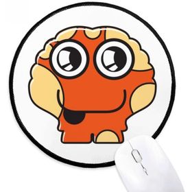 Dıythinker Evren ve Uzaylı Turuncu Alien Yuvarlak Kaymaz Mouse Pad