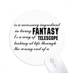 Dıythinker Fantasy Is Here ar Baskılı Yuvarlak Kaymaz Kauçuk Mouse Pad
