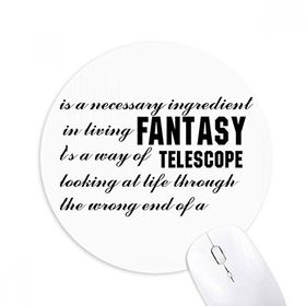 Dıythinker Fantasy Is Here ar Baskılı Yuvarlak Kaymaz Kauçuk Mouse Pad