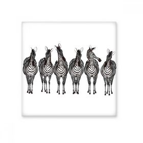 Dıythinker Farklı Aksiyon zebra Hayvan Seramik 10x10 cm Seramik Karo