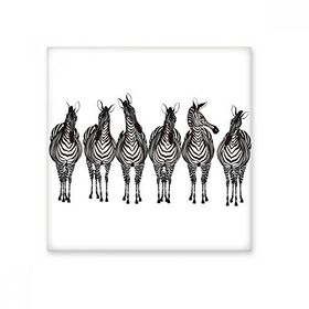 Dıythinker Farklı Aksiyon zebra Hayvan Seramik 10x10 cm Seramik Karo