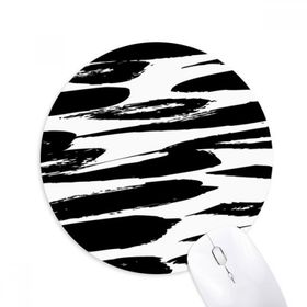 Dıythinker Fırça İşi Çin Boyama Dokusu Baskılı Yuvarlak Kaymaz Kauçuk Mouse Pad