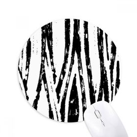 Dıythinker Fırça İşi Dikey Çizgi Doku Baskılı Yuvarlak Kaymaz Kauçuk Mouse Pad