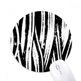 Dıythinker Fırça İşi Dikey Çizgi Doku Baskılı Yuvarlak Kaymaz Kauçuk Mouse Pad