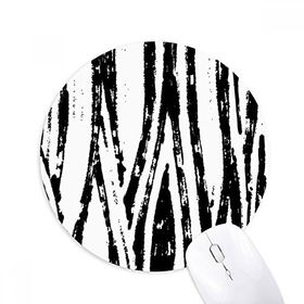 Dıythinker Fırça İşi Dikey Çizgi Doku Baskılı Yuvarlak Kaymaz Kauçuk Mouse Pad