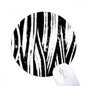 Dıythinker Fırça İşi Dikey Çizgi Doku Baskılı Yuvarlak Kaymaz Kauçuk Mouse Pad