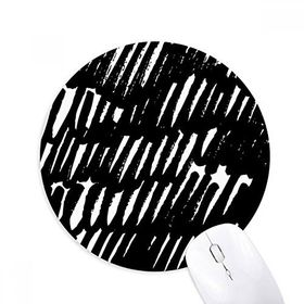 Dıythinker Fırça İşi Düzensiz Eğri Doku Baskılı Yuvarlak Kaymaz Kauçuk Mouse Pad
