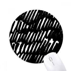Dıythinker Fırça İşi Düzensiz Eğri Doku Baskılı Yuvarlak Kaymaz Kauçuk Mouse Pad
