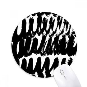 Dıythinker Fırça İşi Eğri Doku Baskılı Yuvarlak Kaymaz Kauçuk Mouse Pad