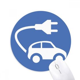Dıythinker Fiş Enerji Araçları Çevreyi Korur Baskılı Yuvarlak Kaymaz Kauçuk Mouse Pad
