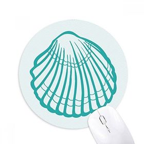 Dıythinker Fisto Deniz Yaşamı Yeşil İllüstrasyon Baskılı Yuvarlak Kaymaz Kauçuk Mouse Pad