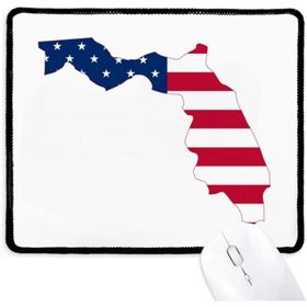 Dıythinker Florida ABD Haritası Yıldız Çizgili Bayrak Şekli Kaymaz Mouse Pad