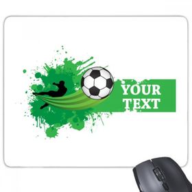 Dıythinker Fly Soccer Futbol Sporları Metin Dikdörtgen Kaymaz Kauçuk Mouse Pad