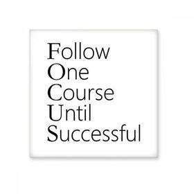 Dıythinker Follow Successful Quote Seramik Bisque Fayans 10x10 cm Seramik Karo