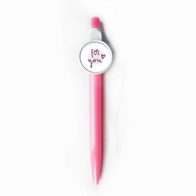 Dıythinker For You Pembe Alıntı El Yazısı Geri Çekilebilir Mavi Tükenmez Kalem