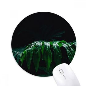 Dıythinker Fotoğrafçılık Yaprakları Bitki Resmi Doğa Baskılı Yuvarlak Kaymaz Kauçuk Mouse Pad