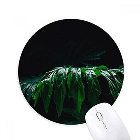 Dıythinker Fotoğrafçılık Yaprakları Bitki Resmi Doğa Baskılı Yuvarlak Kaymaz Kauçuk Mouse Pad