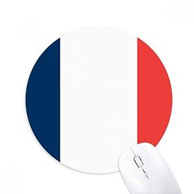 Dıythinker Fransa Ulusal Bayrağı Avrupa Ülke Baskılı Yuvarlak Kaymaz Kauçuk Mouse Pad