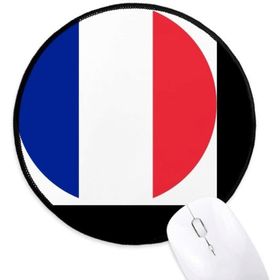 Dıythinker Fransa Ulusal Bayrağı Avrupa Ülke Yuvarlak Kaymaz Mouse Pad