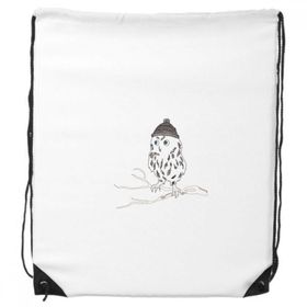 Dıythinker Freehand Sketch Owl Head İpli Sırt Çantası