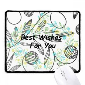 Dıythinker Fresh Flowers Leaves Drawing Best Wish Kaymaz Siyah Başlıklı Kenarlar