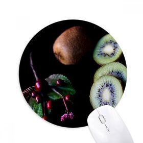 Dıythinker Fresh Fruits Kiwifruit Kiraz Resmi Baskılı Yuvarlak Kaymaz Kauçuk Mouse Pad
