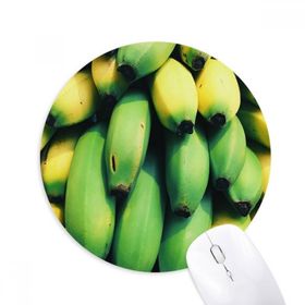 Dıythinker Fresh Fruits Sarı Muz Resim Baskılı Yuvarlak Kaymaz Kauçuk Mouse Pad