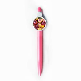 Dıythinker Fresh Tropical Fruit Nature Resim Geri Çekilebilir Mavi Tükenmez Kalem