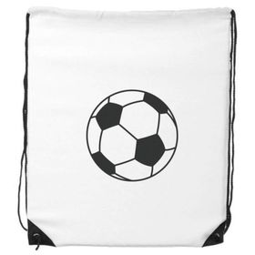 Dıythinker Futbol Spor Çizgisi Çizim Deseni Büzme İpli Sırt Çantası
