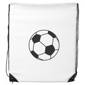 Dıythinker Futbol Spor Çizgisi Çizim Deseni Büzme İpli Sırt Çantası