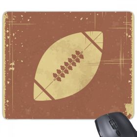 Dıythinker Futbol Spor İllüstrasyon Kahverengi Desen Kaymaz Kauçuk Mouse Pad
