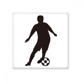 Dıythinker Futbol Spor Silüeti Seramik 10x10 cm Seramik Karo