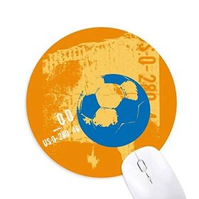 Dıythinker Futbol Sporları ABD Baskılı Yuvarlak Kaymaz Kauçuk Mouse Pad