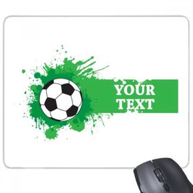 Dıythinker Futbol Sporları Metin Dikdörtgen Kaymaz Kauçuk Mouse Pad