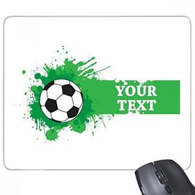 Dıythinker Futbol Sporları Metin Dikdörtgen Kaymaz Kauçuk Mouse Pad