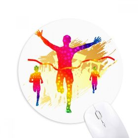Dıythinker Futbolcusu Kale Şerefe Desenli Baskılı Yuvarlak Kaymaz Kauçuk Mouse Pad