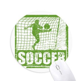 Dıythinker Futbolcusu Puanları Gol Futbol Baskılı Yuvarlak Kaymaz Kauçuk Mouse Pad