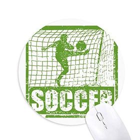 Dıythinker Futbolcusu Puanları Gol Futbol Baskılı Yuvarlak Kaymaz Kauçuk Mouse Pad