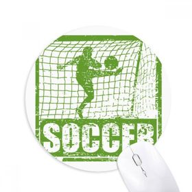 Dıythinker Futbolcusu Puanları Gol Futbol Baskılı Yuvarlak Kaymaz Kauçuk Mouse Pad