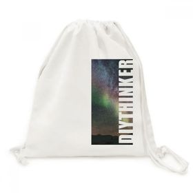 Dıythinker Galaxy Beautiful Stars Koyu Kanvas İpli Sırt Çantası