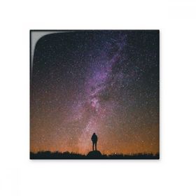Dıythinker Gece Gökyüzü Yıldızları Samanyolu Silüet 20x20 cm Seramik Karo