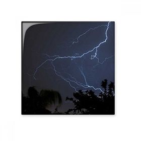 Dıythinker Gece Karanlık Orman Bilim Doğa Manzarası 15x15 cm Seramik Karo