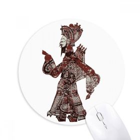 Dıythinker Geleneksel Gölge Adam Yürüyüş Baskılı Yuvarlak Kaymaz Kauçuk Mouse Pad